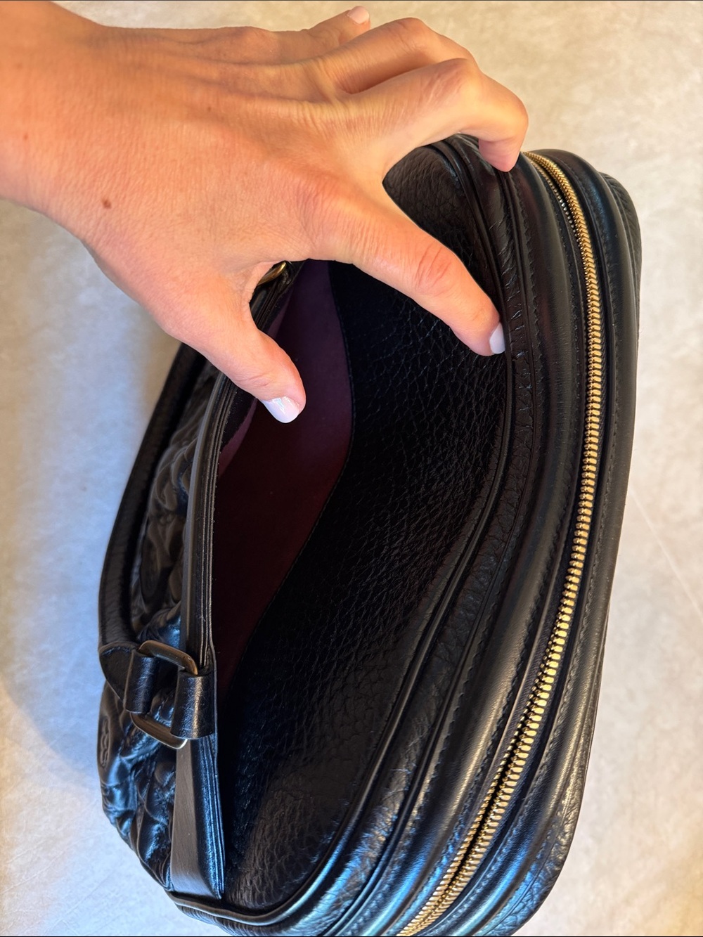 Louis Vuitton Black Quilted Monogram Top Handle Satchel - Picture 9 of 14